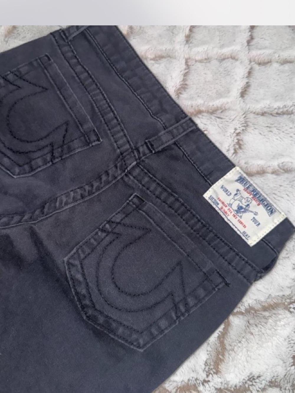 True Religion Charcoal Black Skinny Jeans